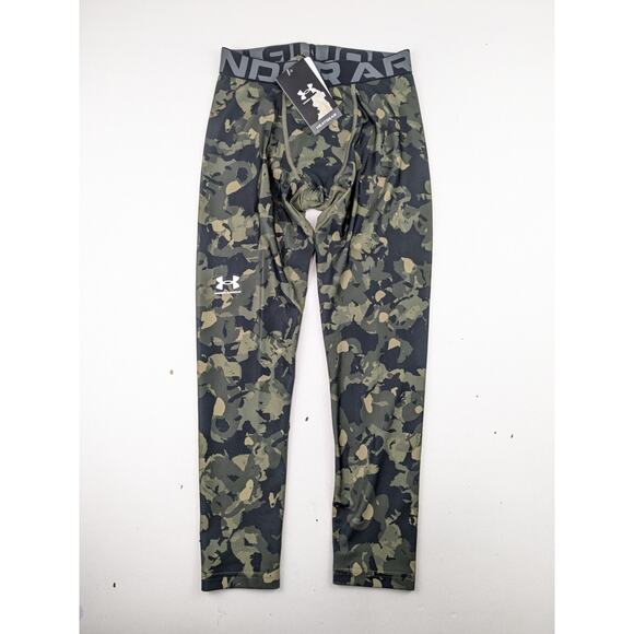 Under Armour Boys Fitted Camo Leggings - Youth Medium - Picture 2 of 6